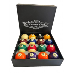 CHAMPION PREMIUM 2-1/4" BILLIARD POOL BALL SET COMPLETE 16 BALL SET
